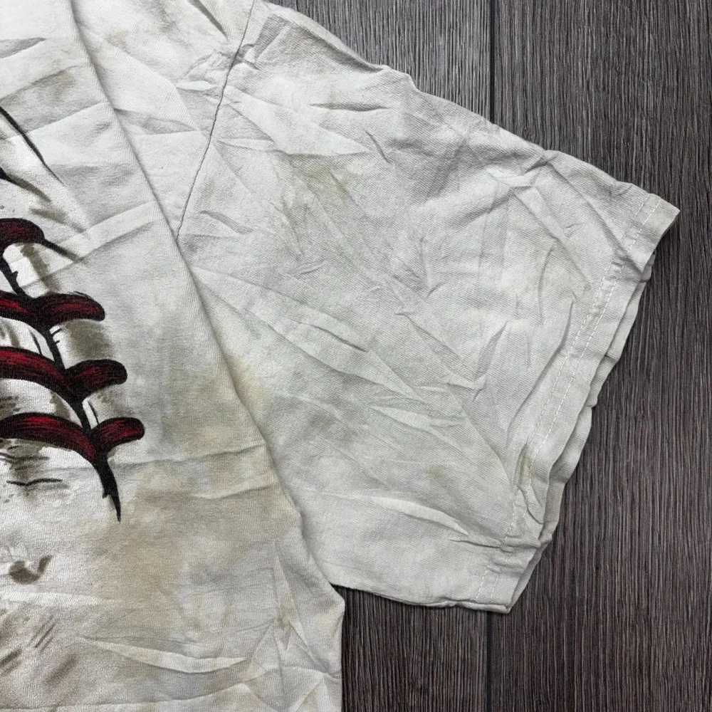 Liquid Blue Cleveland Indians Chief Wahoo Baseball Shirt XXL White Tie Dye 2014 - Picture 3 of 8
